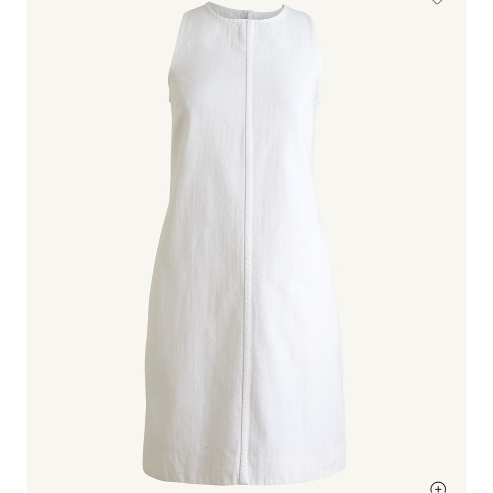 J. Crew Denim shift dress in white